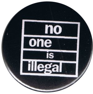 No one is illegal (weiß/schwarz)