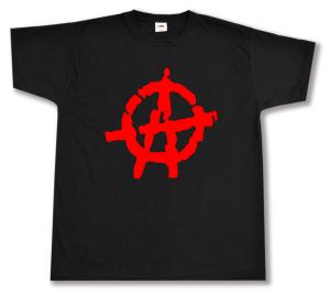Anarchie (rot) (T-Shirt, Anarchismus, T-Shirts, Bekleidung)