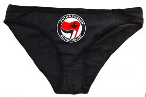 Frauen Slip: Antifa Funken (rot/schwarz)