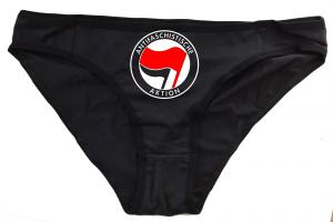 Frauen Slip: Antifaschistische Aktion (rot/schwarz)