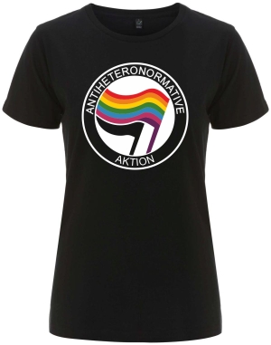 tailliertes Fairtrade T-Shirt: Antiheteronormative Aktion
