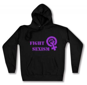 taillierter Kapuzen-Pullover: Fight Sexism