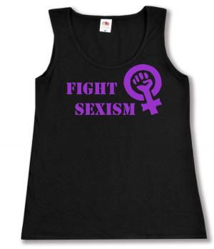 tailliertes Tanktop: Fight Sexism
