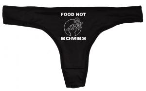 Frauen Stringtanga: Food Not Bombs