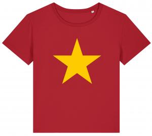 tailliertes Fairtrade T-Shirt: Gelber Stern