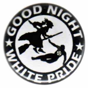 37mm Magnet-Button: Good night white pride - Hexe