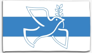Friedenstaube (Fahne / Flagge (ca. 150x100cm), linkefahnen.de, Frieden /  Antirassismus, Fahnen (150x100cm), Fahnen, Accessoires)