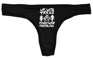 Frauen Stringtanga: Up with Trees - Down with Capitalism
