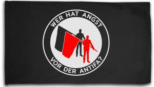 Fahne / Flagge (ca. 150x100cm): Wer hat Angst vor der Antifa?