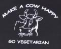 Zum Fairtrade T-Shirt "Make a Cow happy - Go Vegetarian" für 19,45 € gehen.