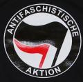 Zum Kapuzen-Pullover "Antifaschistische Aktion (schwarz/rot)" für 30,00 € gehen.