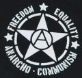 Zur Kapuzen-Jacke "Freedom - Equality - Anarcho - Communism" für 30,00 € gehen.