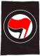 Zur Artikelseite von "Antifaschistische Aktion (rot/schwarz, ohne Schrift)", Rckenaufnher für 3,00 €