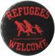 Zur Artikelseite von "Refugees welcome (rot)", 37mm Magnet-Button für 2,50 €