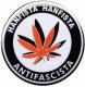 Zur Artikelseite von "Hanfista Hanfista Antifascista", 50mm Magnet-Button für 3,00 €