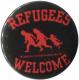 Zur Artikelseite von "Refugees welcome (rot)", 50mm Magnet-Button für 3,00 €