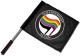 Zur Artikelseite von "Queerfeminist Action", Fahne / Flagge (ca. 40x35cm) für 15,00 €