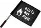 Zur Artikelseite von "Riots not diets", Fahne / Flagge (ca. 40x35cm) für 15,00 €
