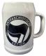Zur Artikelseite von "Antifaschistische Aktion (schwarz/schwarz)", Bierkrug für 26,00 €