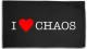 Zur Artikelseite von "I love Chaos", Fahne / Flagge (ca. 150x100cm) für 25,00 €