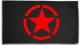 Zur Artikelseite von "Roter Stern im Kreis (red star)", Fahne / Flagge (ca. 150x100cm) für 25,00 €