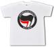 Zur Artikelseite von "Antifaschistische Aktion (schwarz/rot) - weiß", T-Shirt für 15,00 €