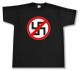 Zur Artikelseite von "Durchgestrichenes Hakenkreuz", T-Shirt für 15,00 €