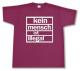 Zur Artikelseite von "Kein Mensch ist Illegal (burgund, weißer Druck)", T-Shirt für 15,00 €