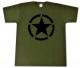 Zur Artikelseite von "Schwarzer Stern im Kreis (Black Star)", T-Shirt für 15,00 €