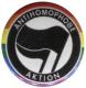 Zur Artikelseite von "Antihomophobe Aktion (schwarz/schwarz)", 50mm Button für 1,40 €
