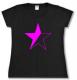 Zur Artikelseite von "schwarz/pinker Stern", tailliertes T-Shirt für 14,00 €