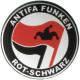 Zur Artikelseite von "Antifa Funken (rot/schwarz)", 25mm Button für 0,90 €