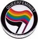 Zur Artikelseite von "Queerfeminist Action", 25mm Button für 0,90 €
