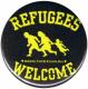 Zur Artikelseite von "Refugees welcome (gelb/schwarz)", 25mm Button für 0,90 €