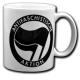 Zur Artikelseite von "Antifaschistische Aktion (schwarz/schwarz)", Tasse für 10,00 €