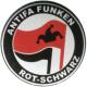 Zur Artikelseite von "Antifa Funken (rot/schwarz)", 25mm Magnet-Button für 2,00 €