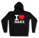 Zur Artikelseite von "I love Marx", taillierter Kapuzen-Pullover für 28,00 €