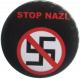 Zur Artikelseite von "Durchgestrichenes Hakenkreuz - Stop Nazi", 37mm Button für 1,10 €