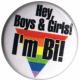 Zur Artikelseite von "Hey, Boys and Girls! I'm Bi!", 37mm Button für 1,10 €