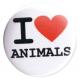 Zur Artikelseite von "I love animals", 37mm Button für 1,10 €