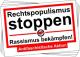 Zur Artikelseite von "Rechtspopulismus stoppen", Aufkleber-Paket für 2,00 €