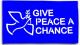 Zur Fahne / Flagge (ca. 150x100cm) "Give Peace A Chance" für 25,00 € gehen.