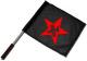 Zum/zur  Fahne / Flagge (ca. 40x35cm) "Hammer und Tastatur Stern" für 15,00 € gehen.