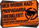 Zum Aufkleber-Paket "Hier wurde Nazi-Propaganda überklebt!" für 2,00 € gehen.