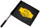 Zum/zur  Fahne / Flagge (ca. 40x35cm) "Sozialistischer Handschlag" für 15,00 € gehen.