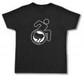 Zur Artikelseite von "RollifahrerIn Antifaschistische Aktion (schwarz/schwarz)", Fairtrade T-Shirt für 19,45 €
