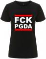 Zur Artikelseite von "FCK PGDA", tailliertes Fairtrade T-Shirt für 18,10 €