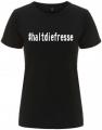 Zur Artikelseite von "#haltdiefresse", tailliertes Fairtrade T-Shirt für 18,10 €