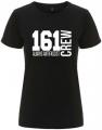 Zum tailliertes Fairtrade T-Shirt "161 Crew Always Antifascist" für 18,10 € gehen.