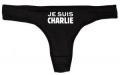 Zur Artikelseite von "Je suis Charlie", Frauen Stringtanga für 15,00 €